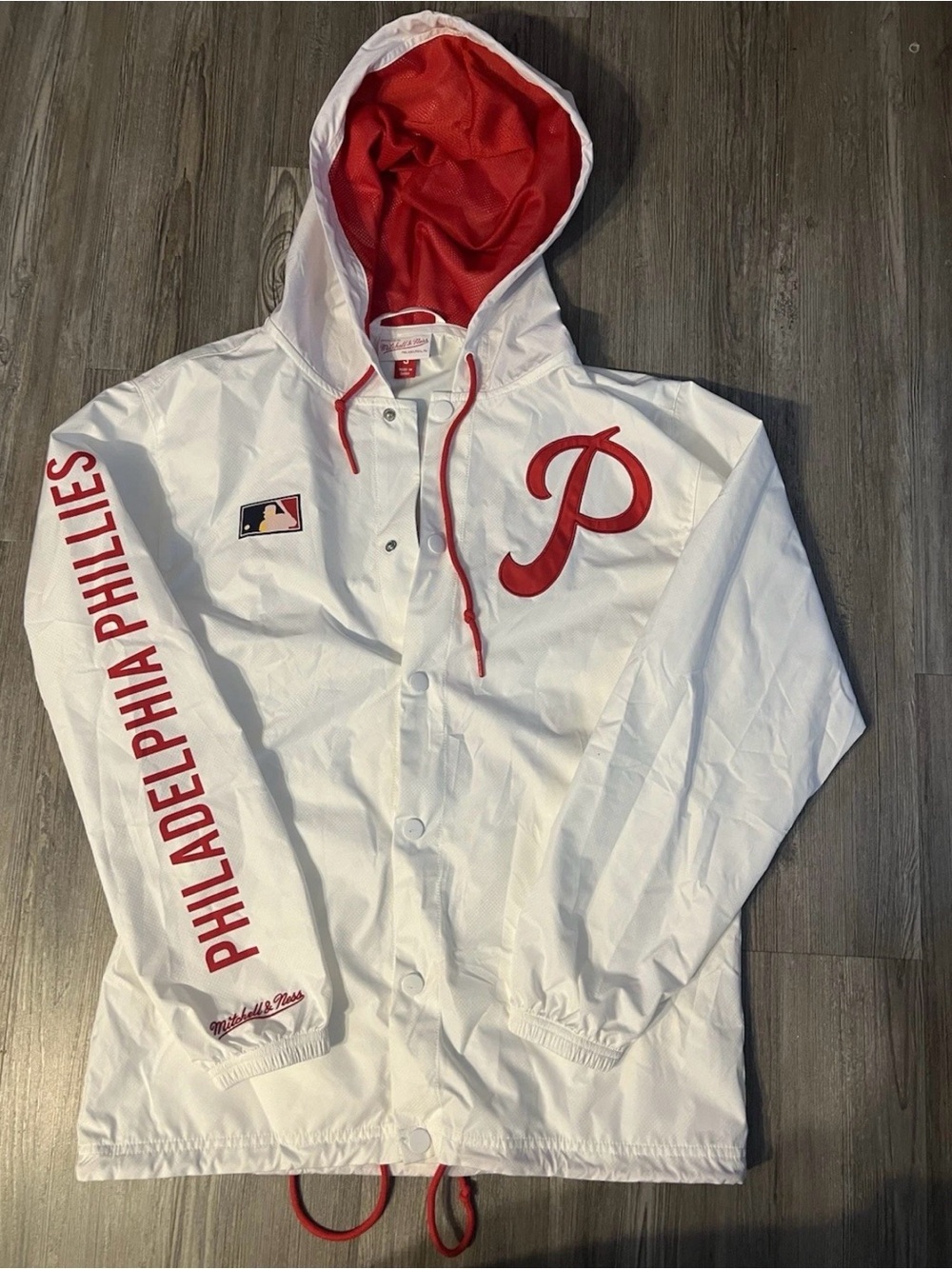 Mitchell And Ness Philadelphia Phillies Windbreaker Coaches Jacket Vintage